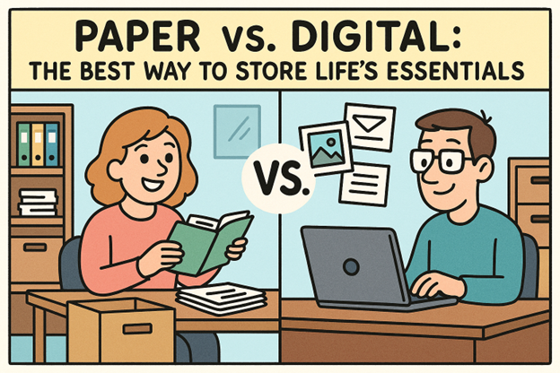 Paper vs. Digital: The Best Way to Store Life’s Essentials
